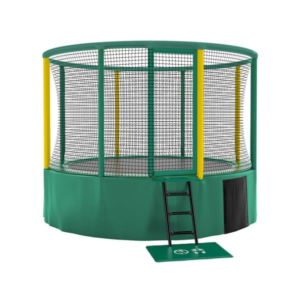 Akrobat_Gallus_Groen_Geel Trampoline Doek Akrobat | Gallus en Gallus Flat