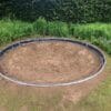 Installation Flat Round Trampoline (3) Trampoline Ingraaf Service Flat to the ground