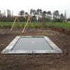 Installation Rectangular Flat (3) Trampoline Ingraaf Service Flat to the ground