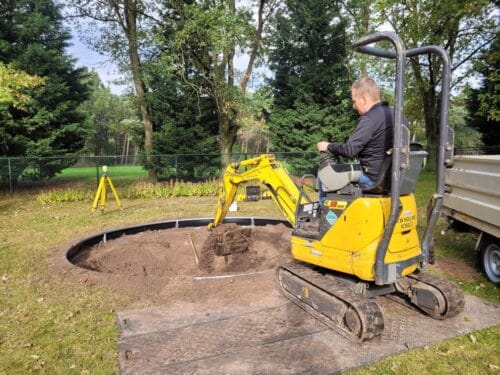 Trampoline Ingraaf Service Flat to the ground